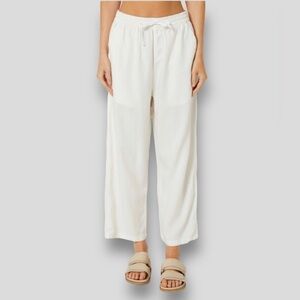Swell Shoreline Off White Linen Blend Pant NWOT